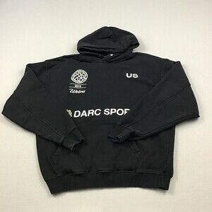 Darc Sport Hoodie Men Medium Black Wolves Forever Graphic Pullover Sweatshirt M